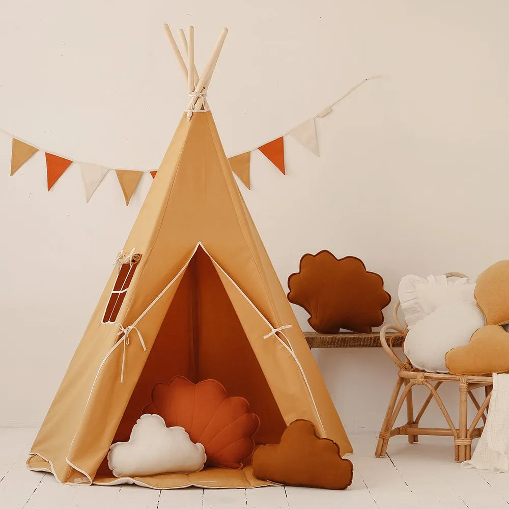 Ochre Teepee And Mat Set - Ochre