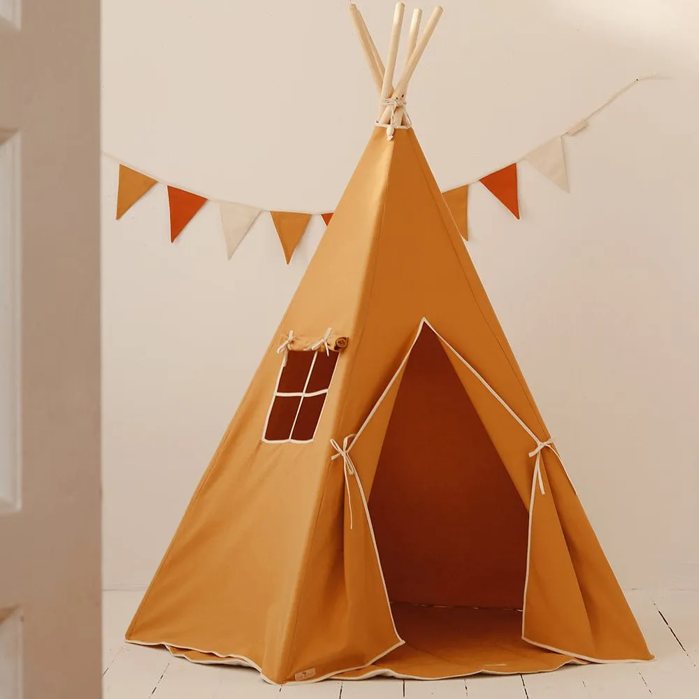 Ochre Teepee And Mat Set - Ochre