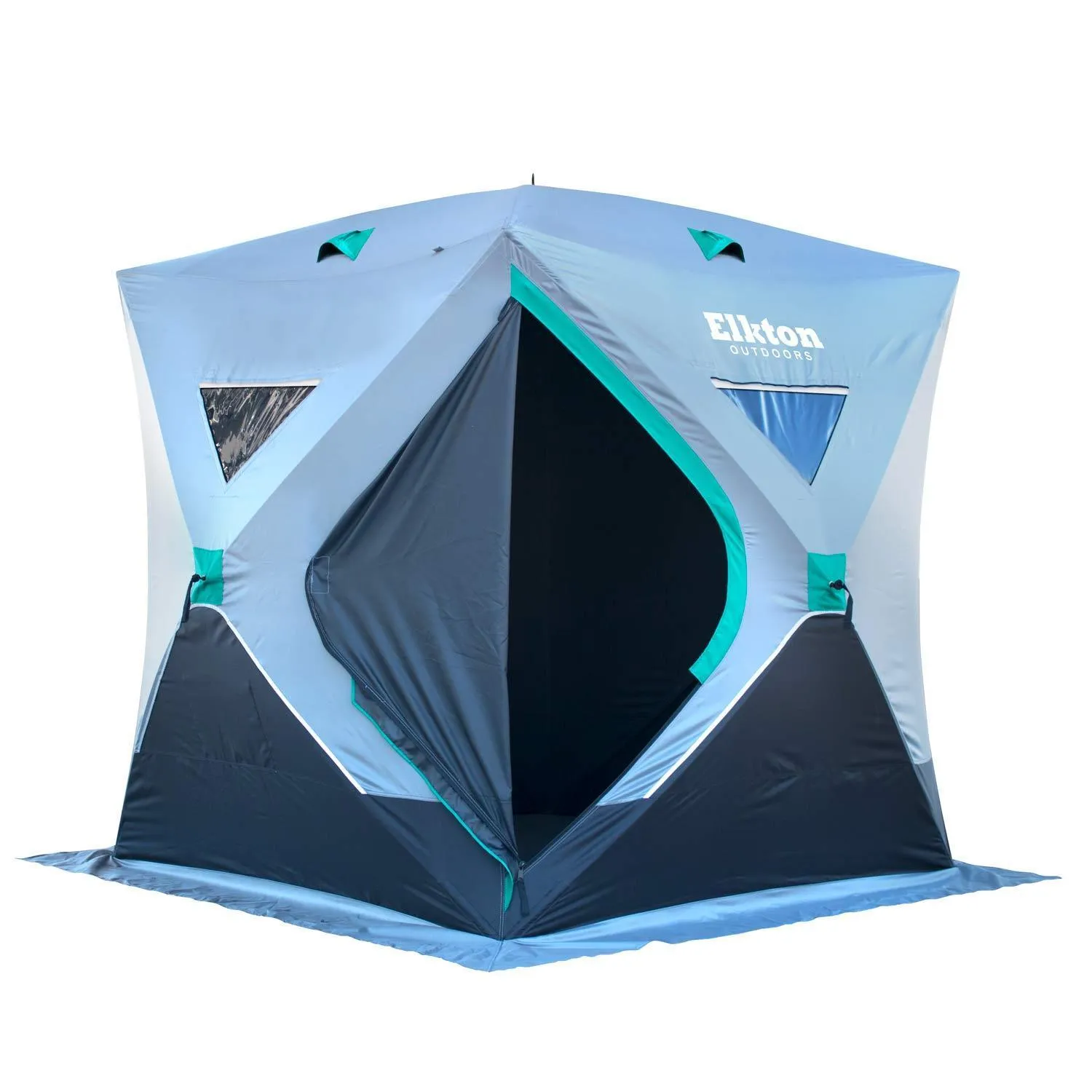 Portable 3-Person Ice Fishing Tent Shelter With Ventilation Windows & Carry Pack