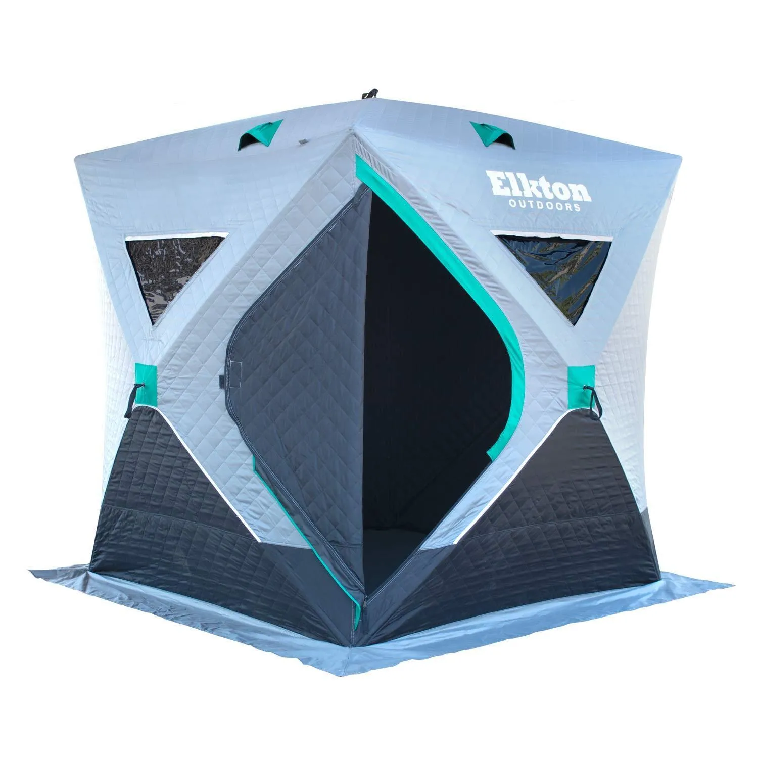 Portable 3-Person Ice Fishing Tent Shelter With Ventilation Windows & Carry Pack