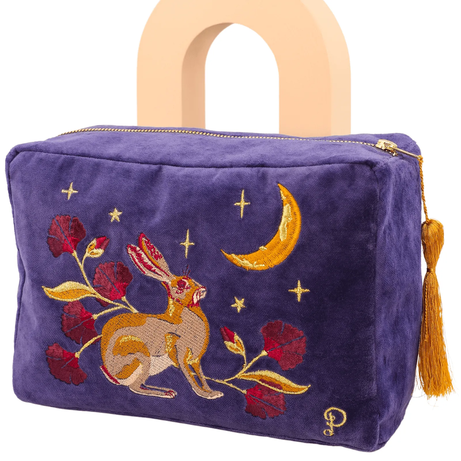 Powder Hare At Midnight Velvet Washbag