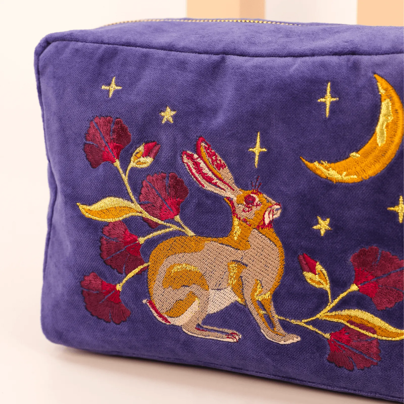 Powder Hare At Midnight Velvet Washbag