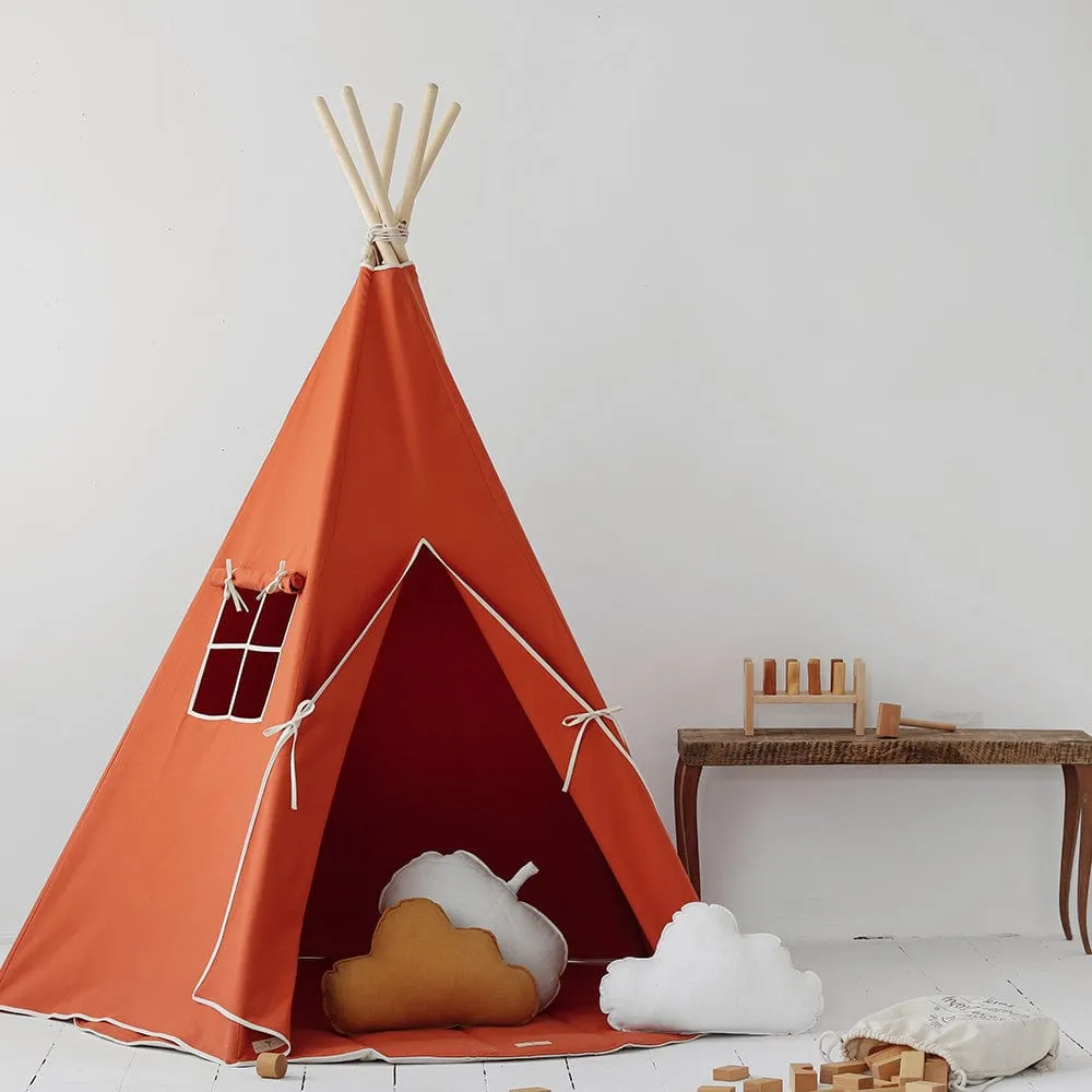 Red Fox Teepee And Mat Set - Red