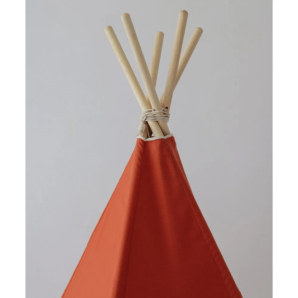 Red Fox Teepee And Mat Set - Red