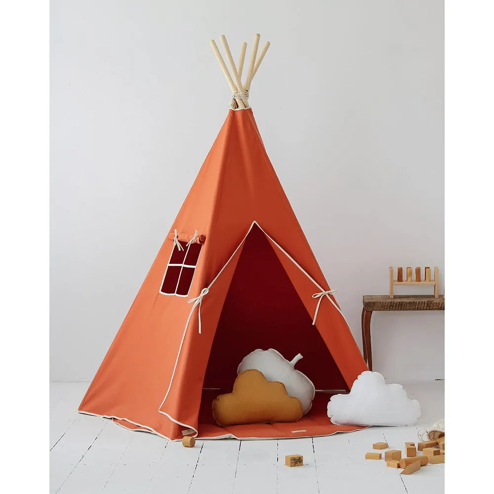 Red Fox Teepee And Mat Set - Red
