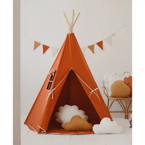 Red Fox Teepee And Mat Set - Red