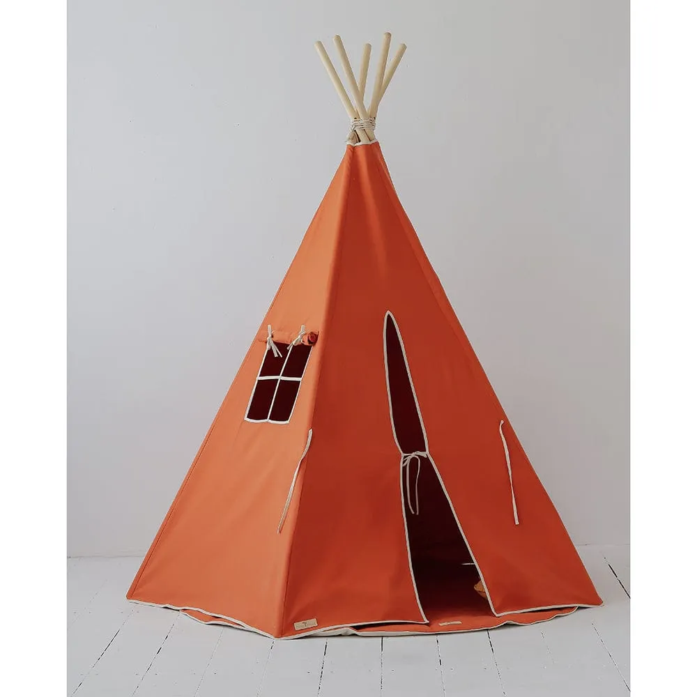 Red Fox Teepee And Mat Set - Red