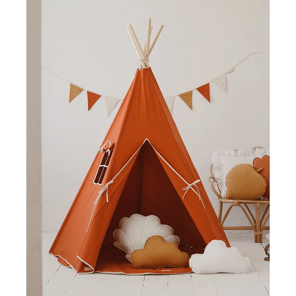 Red Fox Teepee And Mat Set - Red