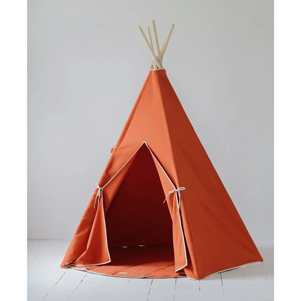 Red Fox Teepee And Mat Set - Red