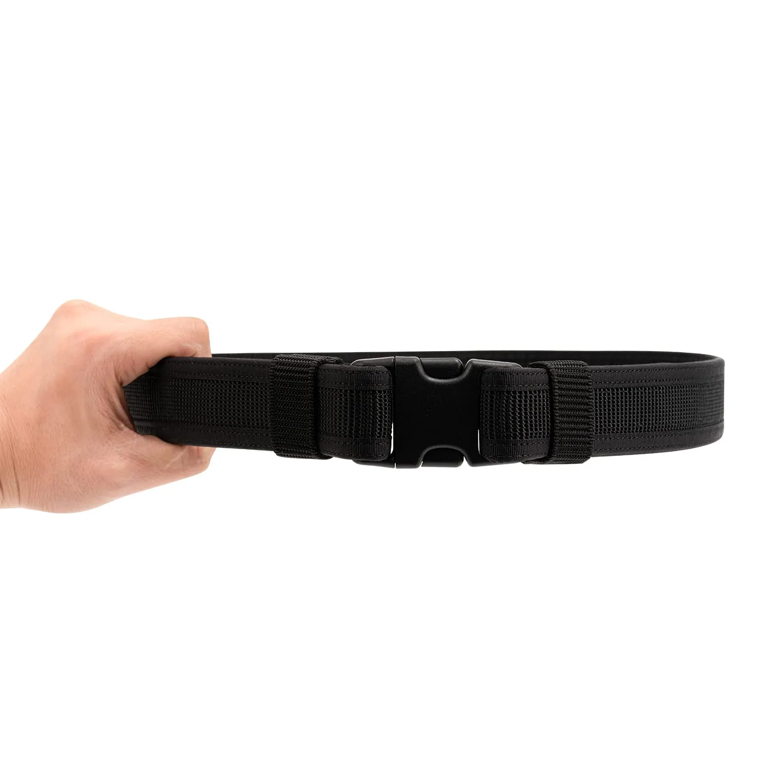 Security Work Belt EMS EMT Firefighters 1.5" CCW Camping Hiking Tool Holster Utility Airsoft Paintball Tactical Belt Black(1 1/2 Inch Width) Medium