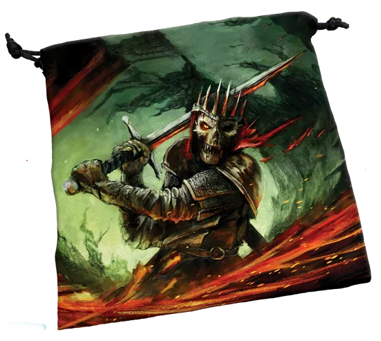 Skeletal Warrior Deluxe Dice Bag
