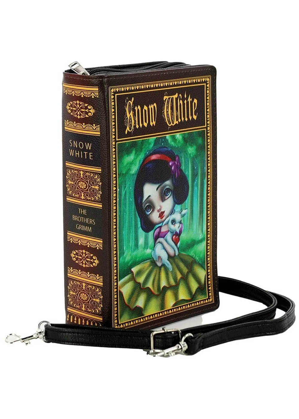 Succubus Bags Snow White Book Shoulderbag Black