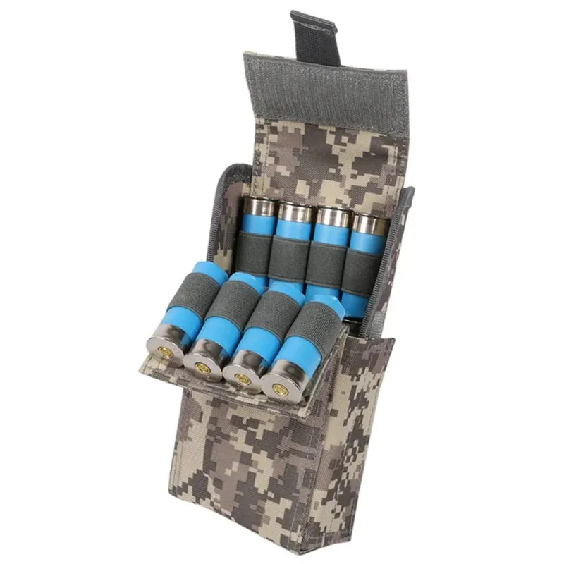 Tactical Ammo Shells Bag 25 Round Tactical Edc 12GA 12 Gauge Pouch Molle Waterproof Outdoor Hunting Magazine Pouches