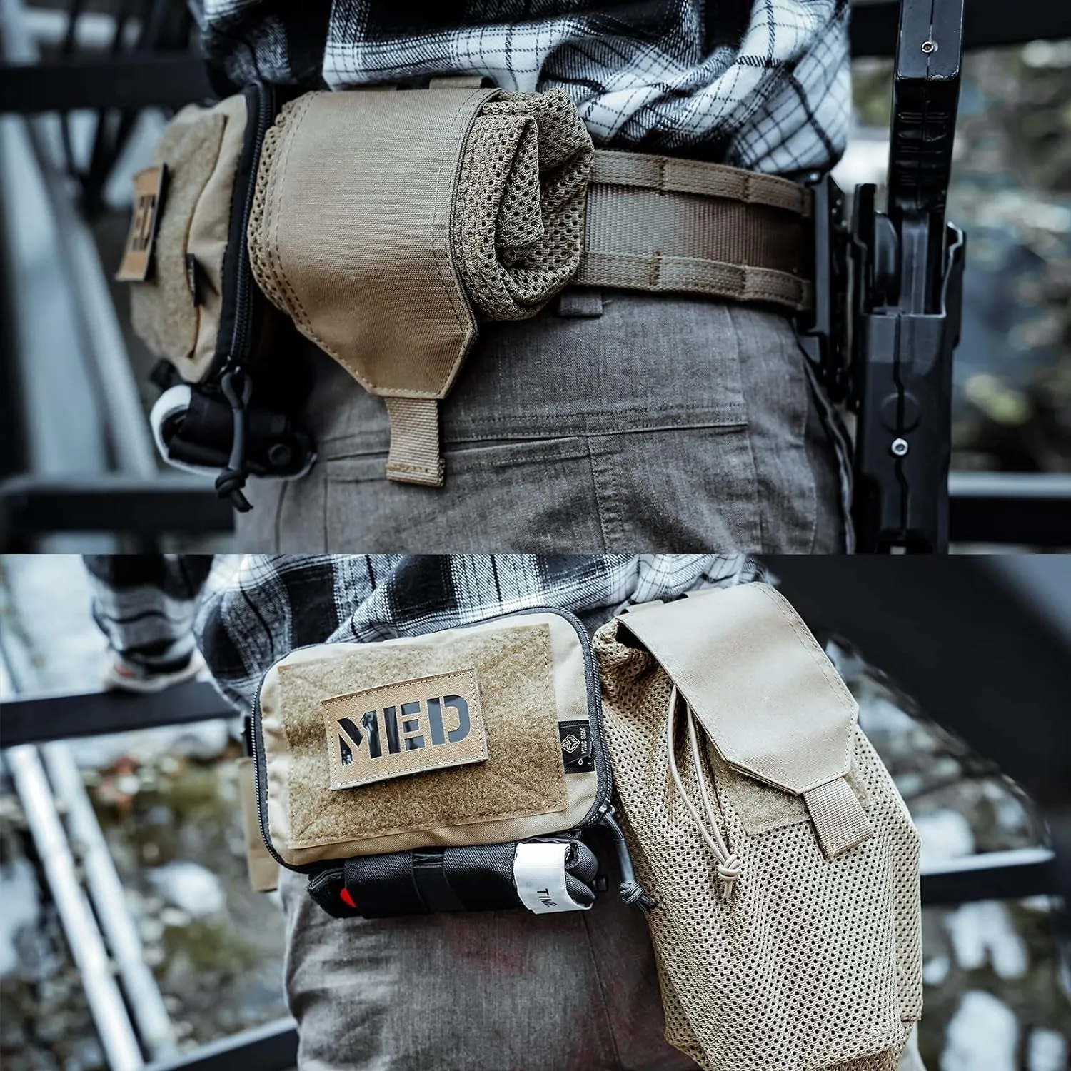 Tactical Belt Pouch ,Roll up Foldable