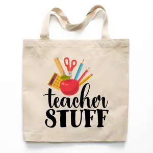 Teacher Stuff Canvas Tote Bag