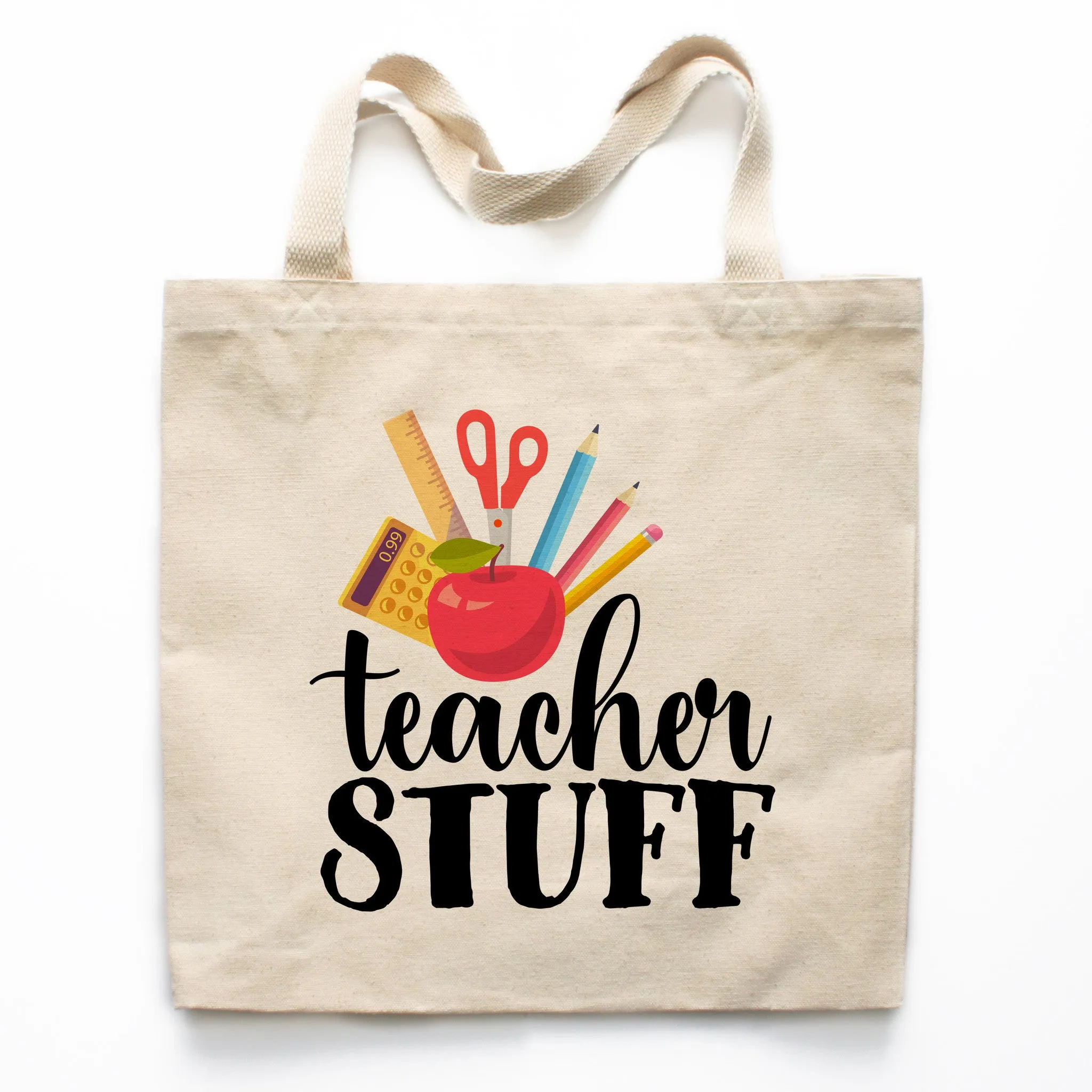 Teacher Stuff Canvas Tote Bag