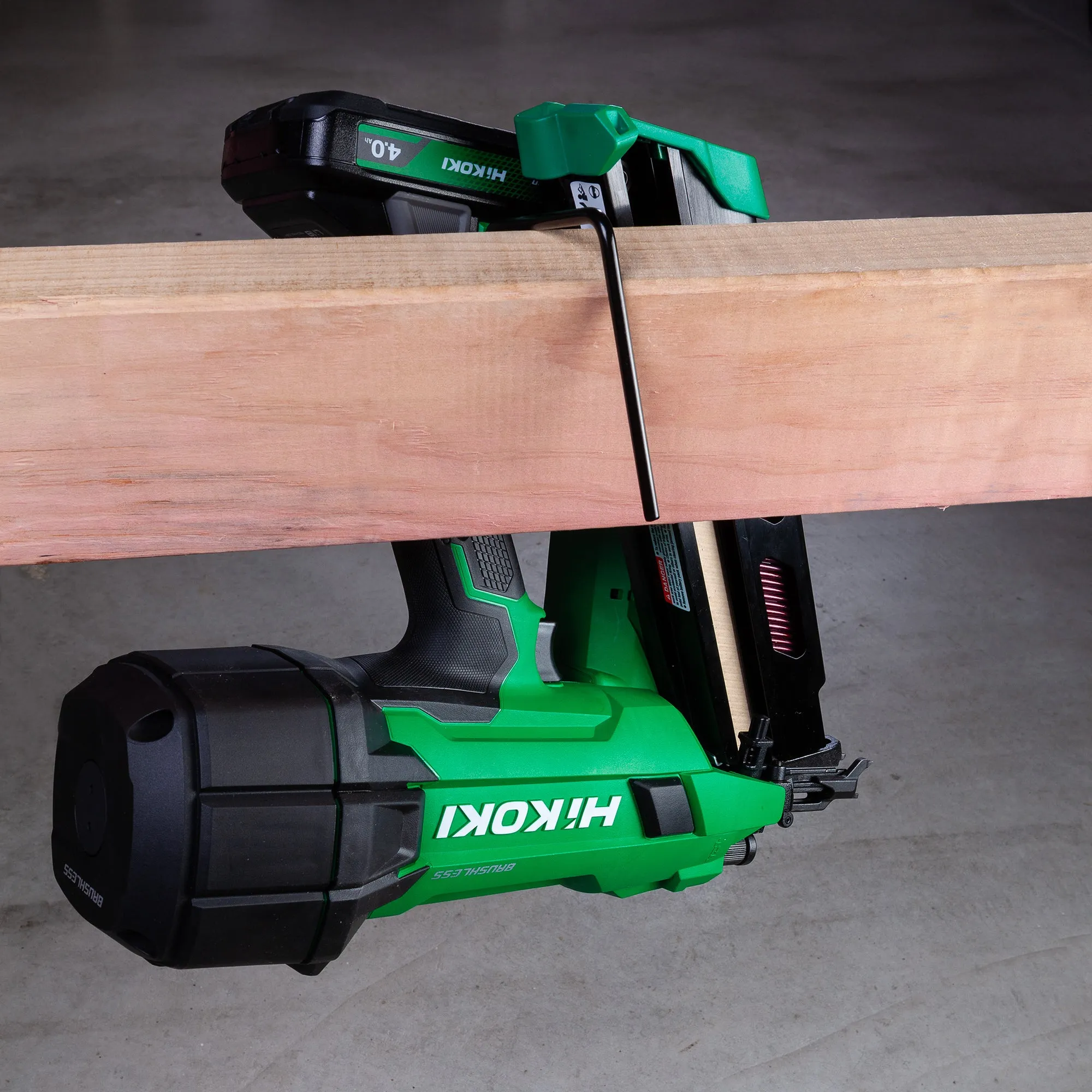 The all new HIKOKI 18V FRAMING NAILER Kit  1 x battery   Charger (Hikoki)