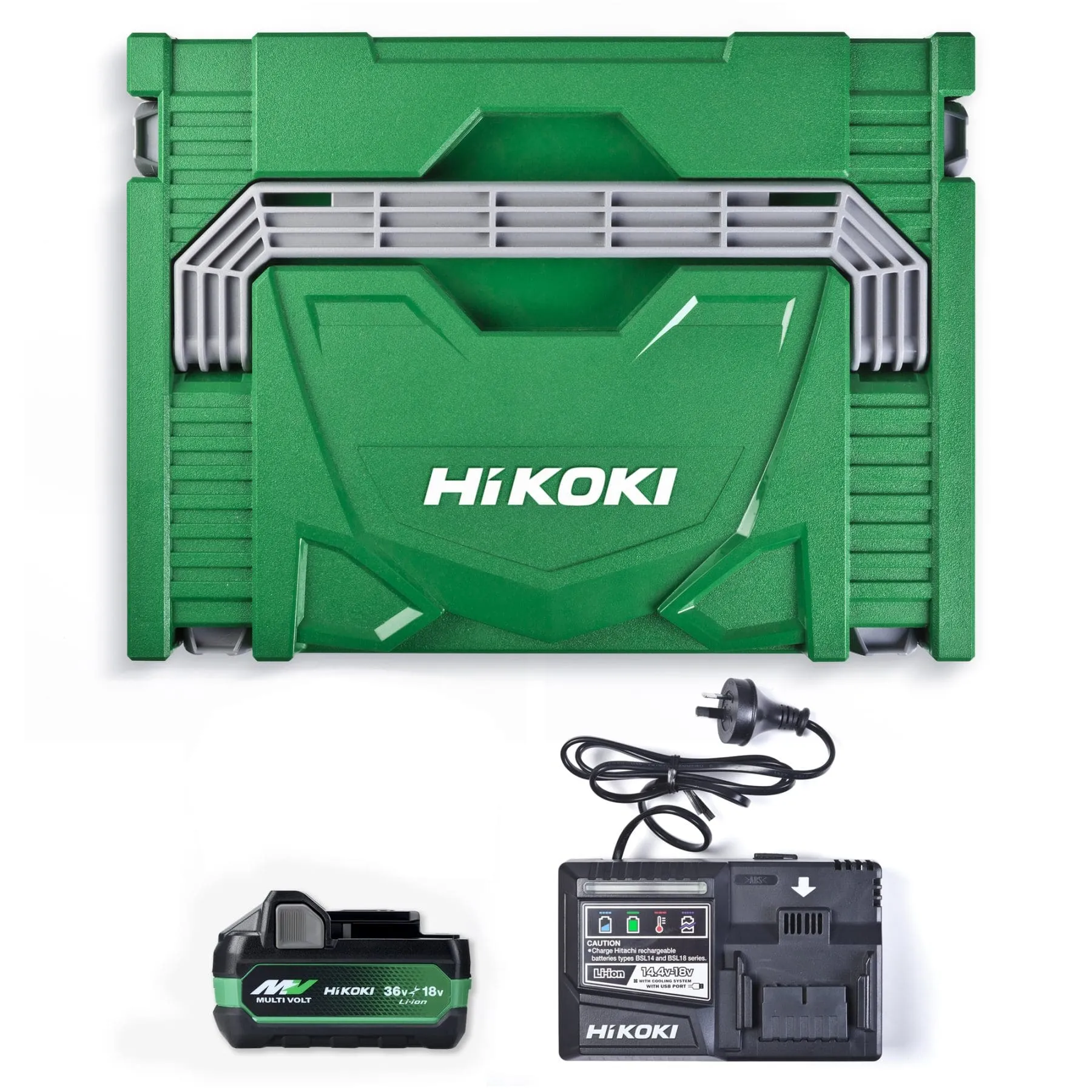 The all new HIKOKI 18V FRAMING NAILER Kit  1 x battery   Charger (Hikoki)