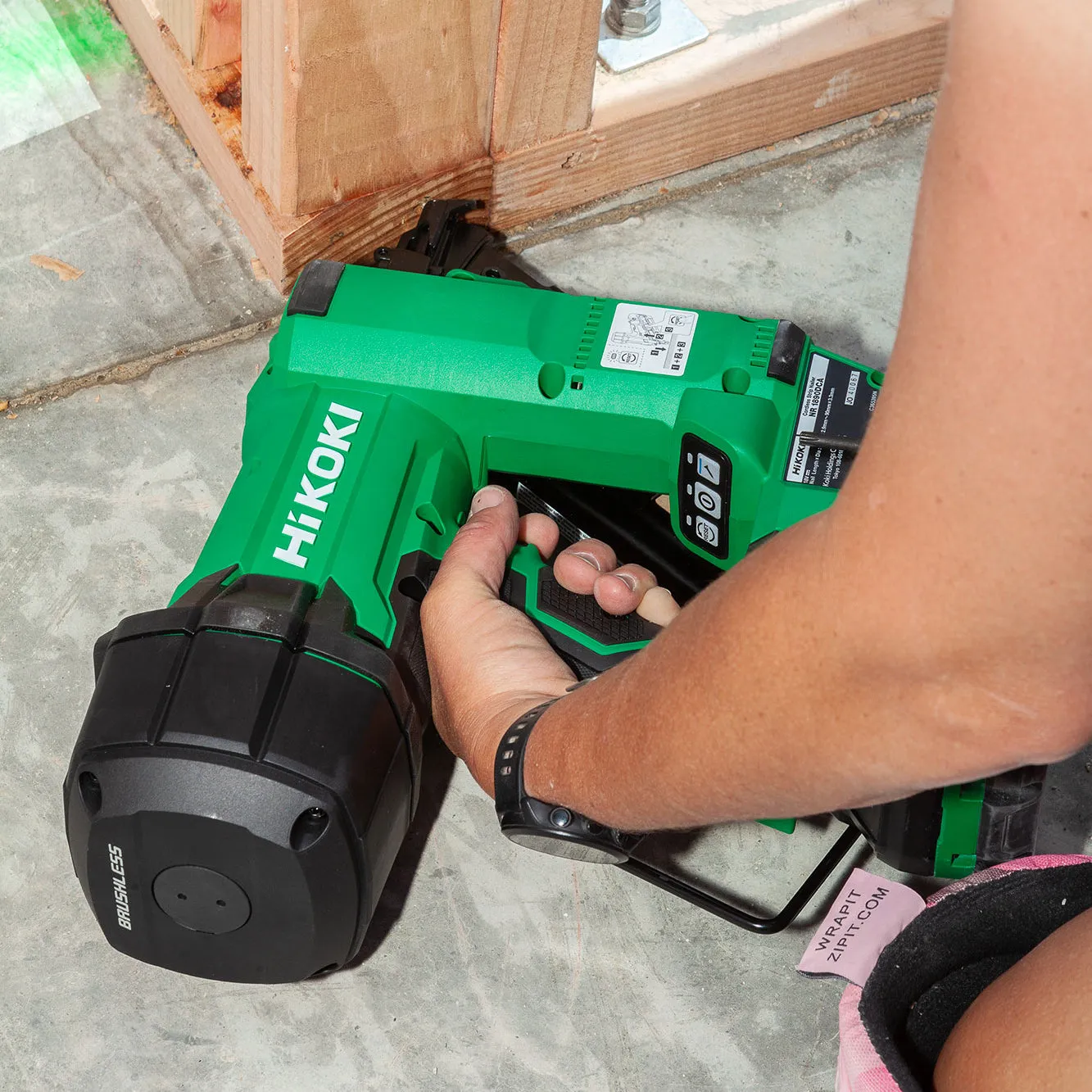 The all new HIKOKI 18V FRAMING NAILER Kit  1 x battery   Charger (Hikoki)