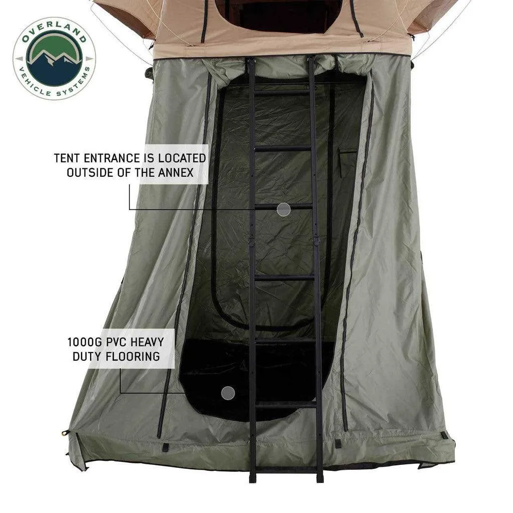 TMBK Roof Top Tent Annex Green Base With Black Floor & Travel Cover
