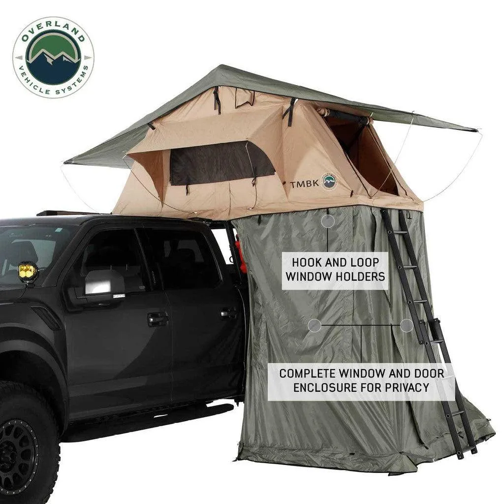 TMBK Roof Top Tent Annex Green Base With Black Floor & Travel Cover
