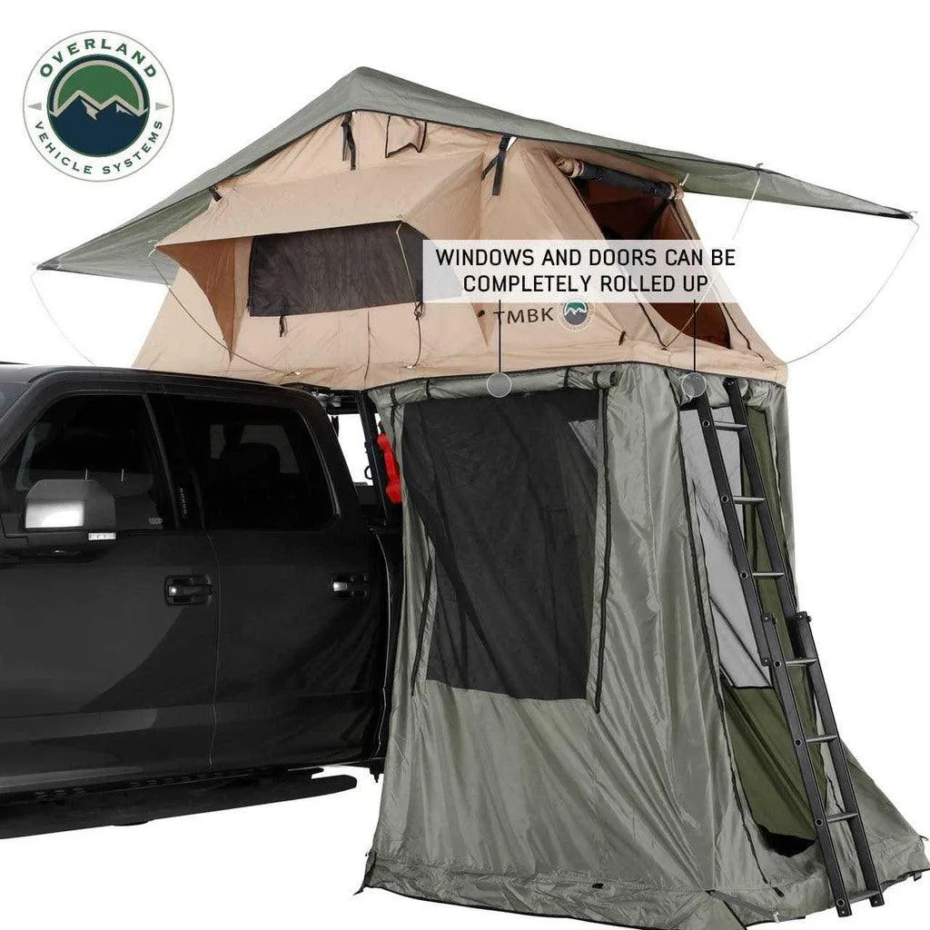 TMBK Roof Top Tent Annex Green Base With Black Floor & Travel Cover