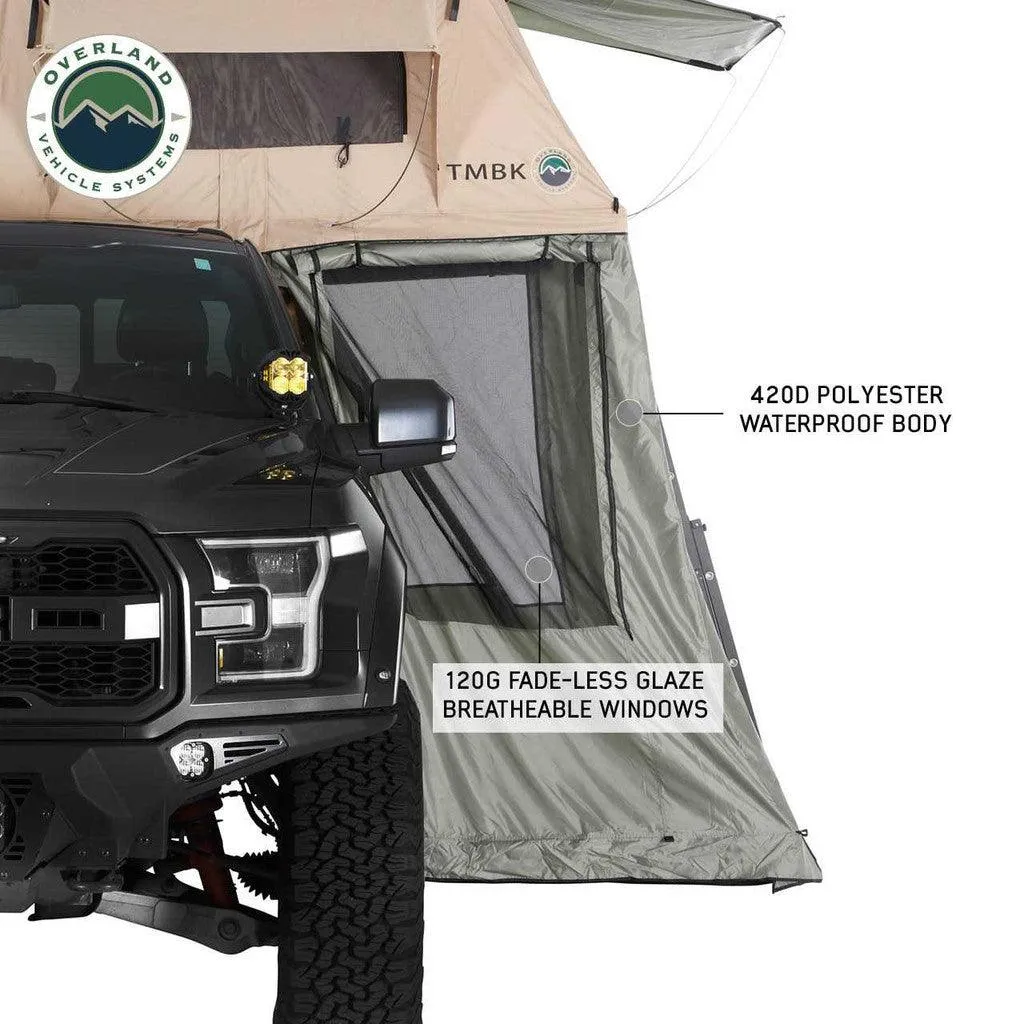 TMBK Roof Top Tent Annex Green Base With Black Floor & Travel Cover