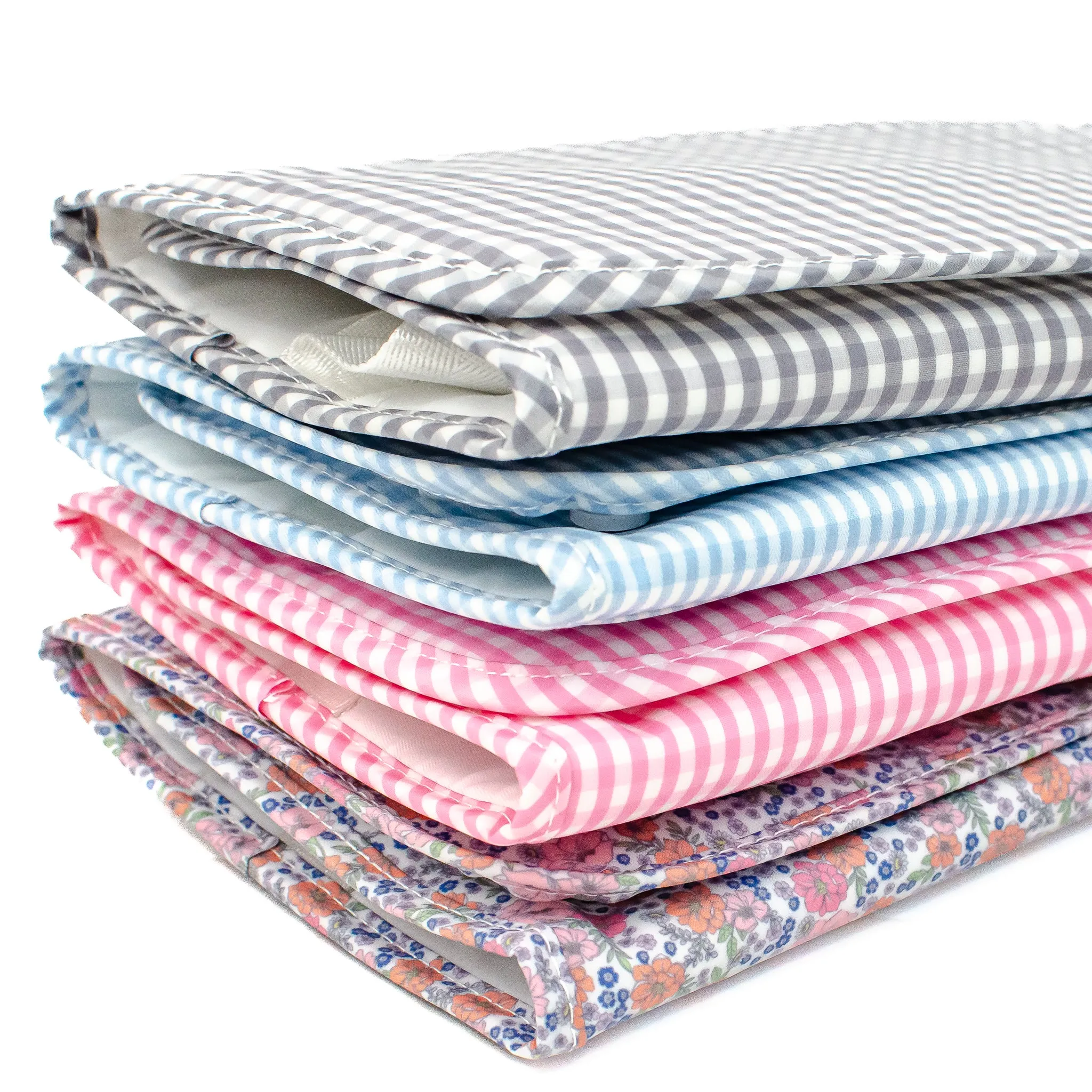 TRVL Design - Game Changer Pad - Baby Changing Pad - Baby Gift - Light Blue Gingham Check