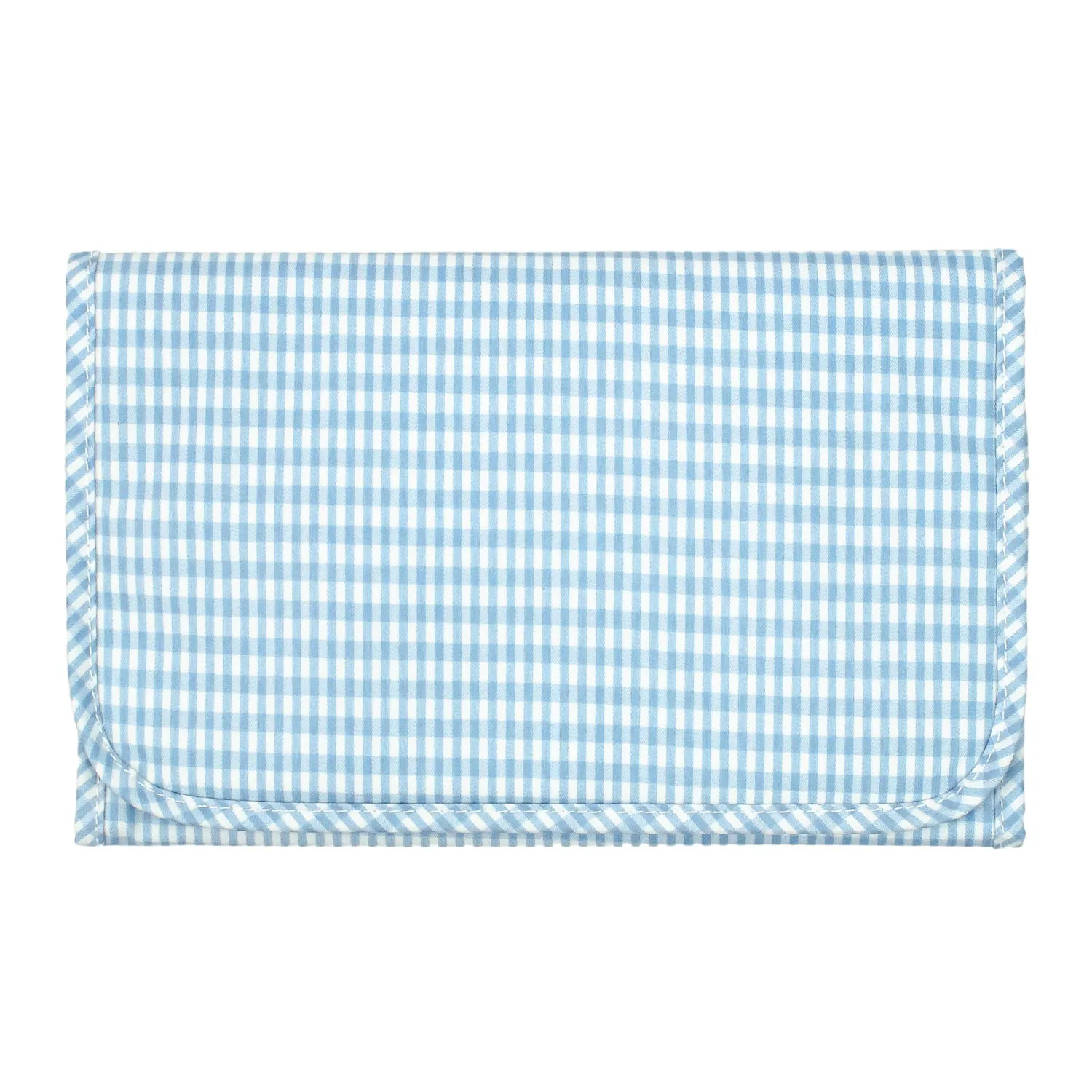 TRVL Design - Game Changer Pad - Baby Changing Pad - Baby Gift - Light Blue Gingham Check