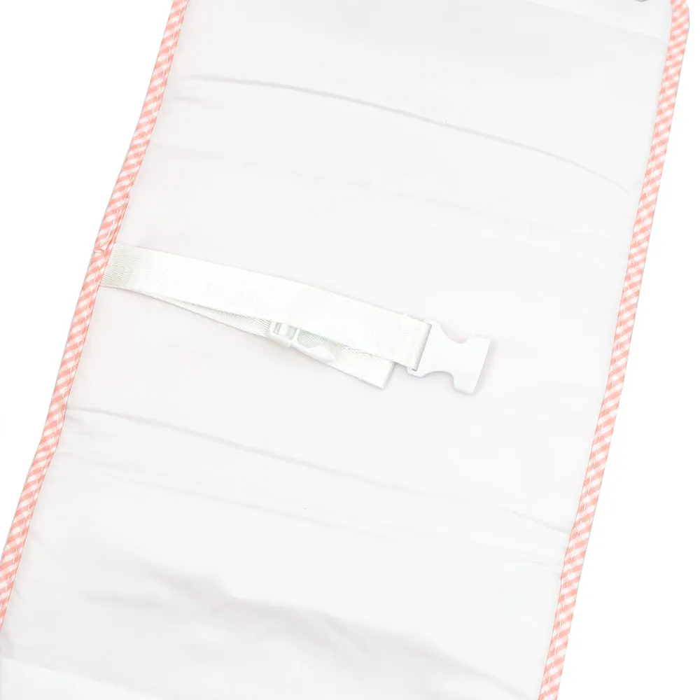 TRVL Design - Game Changer Pad - Baby Changing Pad - Baby Gift - Taffy Gingham Check - Coral Pink