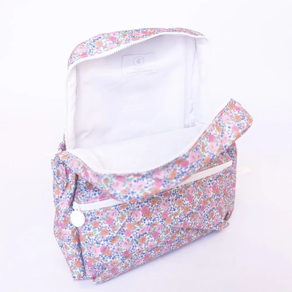 TRVL Design - Garden Party Backpacker - Monogrammed Baby Gift - Floral Diaper Bag