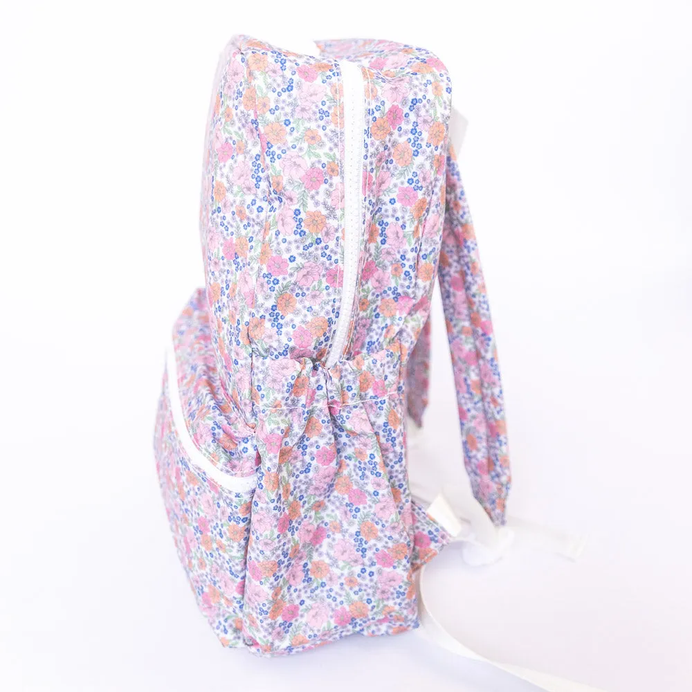 TRVL Design - Garden Party Backpacker - Monogrammed Baby Gift - Floral Diaper Bag