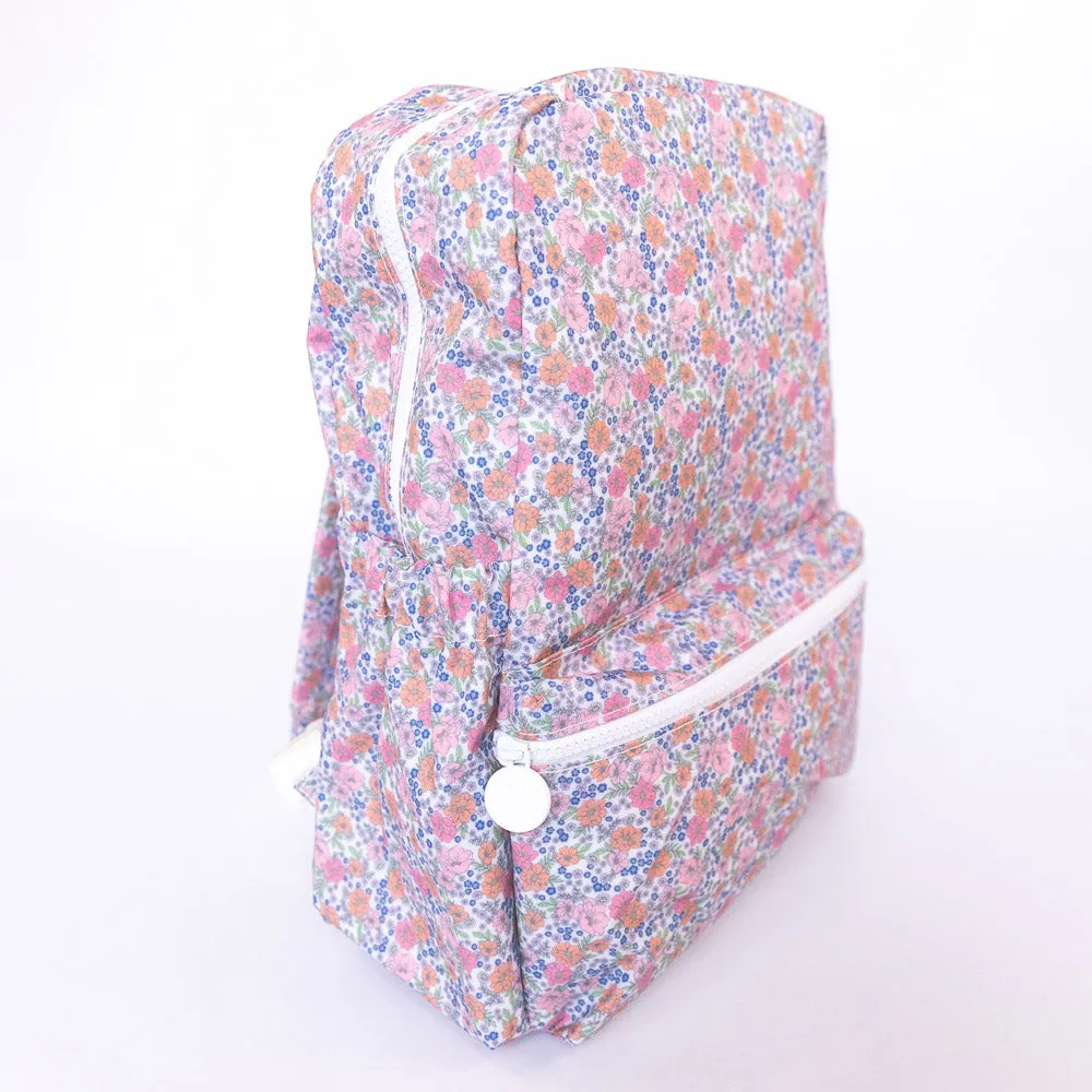 TRVL Design - Garden Party Backpacker - Monogrammed Baby Gift - Floral Diaper Bag