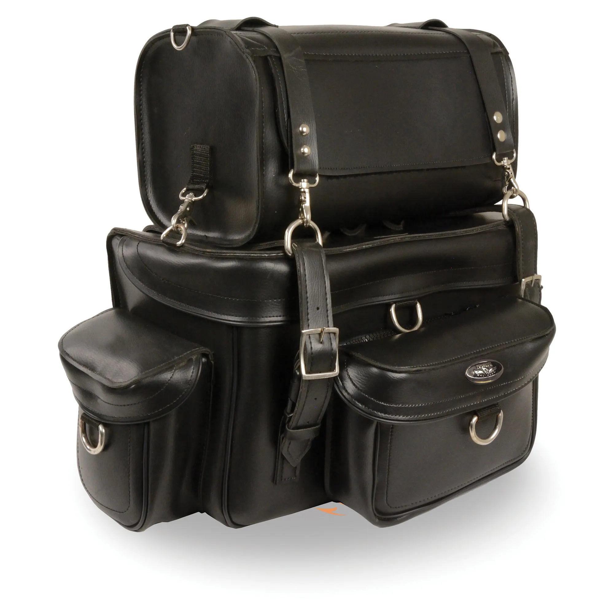 Two Piece Touring Pack Sissy Bar Bag (18X12X9)