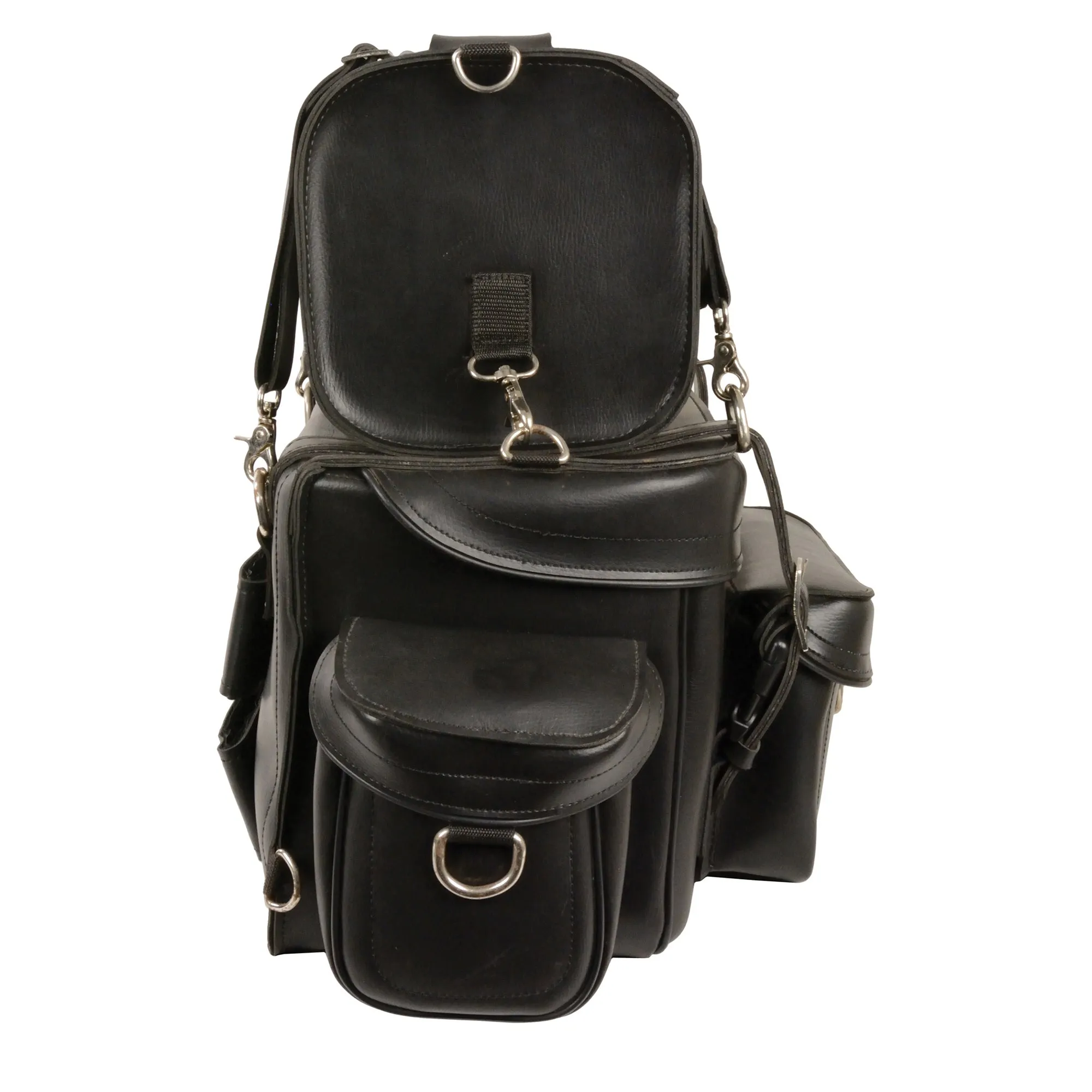 Two Piece Touring Pack Sissy Bar Bag (18X12X9)