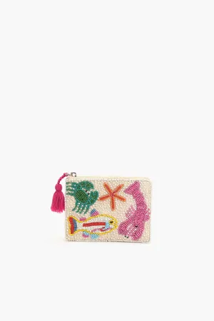 Underwater Tales Beaded Coin Pouch