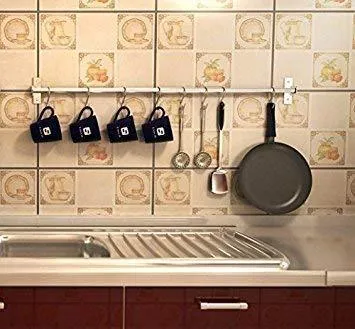 UniTendo Multifunction Towel Rack Hanger Hanging Rack Pan Pot Rack Kitchen Utensils Organizer Racks for Kitchen and Bathroom Accessories in 31" Stainless Steel with 15 Hooks.