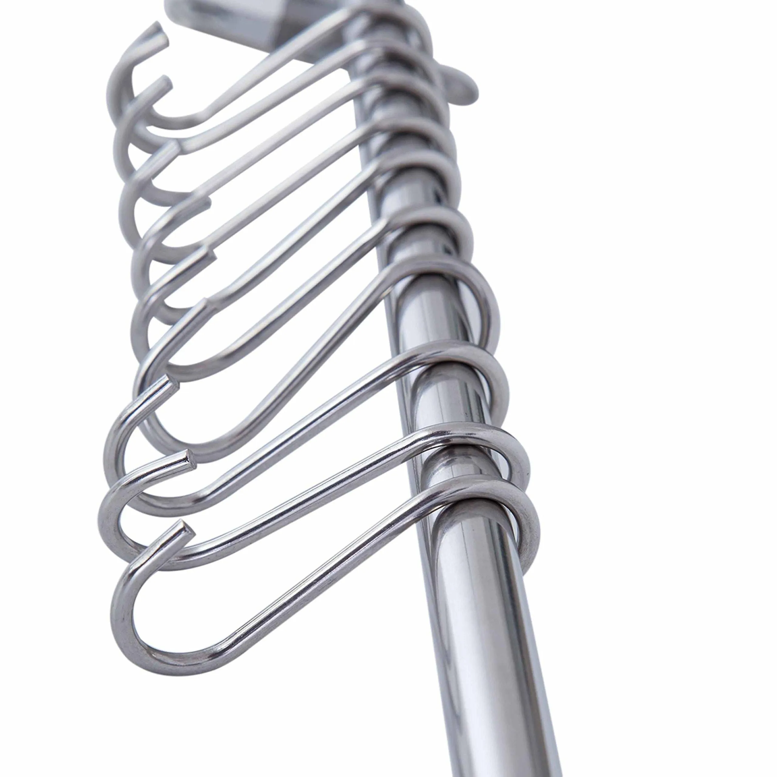 UniTendo Multifunction Towel Rack Hanger Hanging Rack Pan Pot Rack Kitchen Utensils Organizer Racks for Kitchen and Bathroom Accessories in 31" Stainless Steel with 15 Hooks.