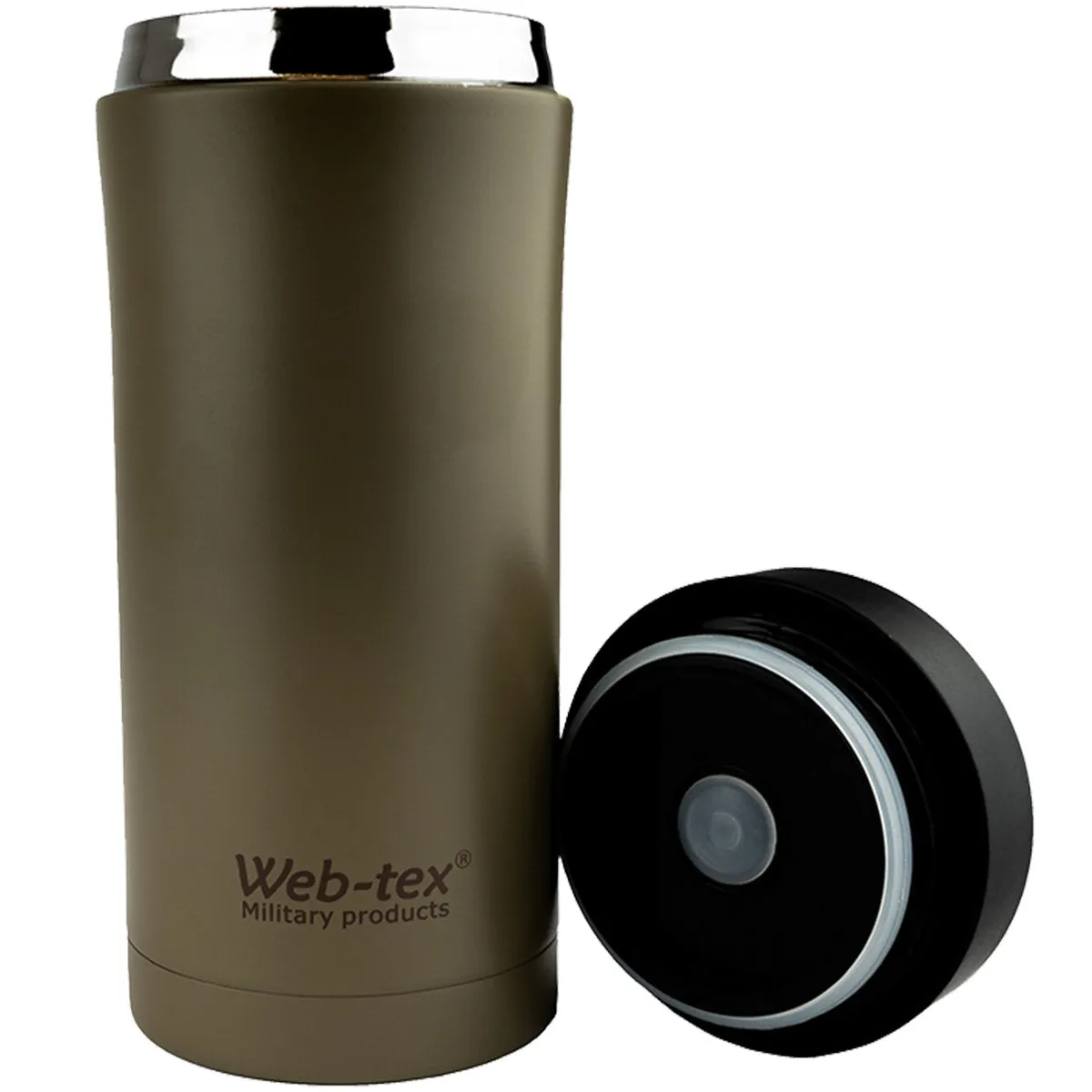 Web-Tex Ammo Pouch Flask Stainless Steel Coyote