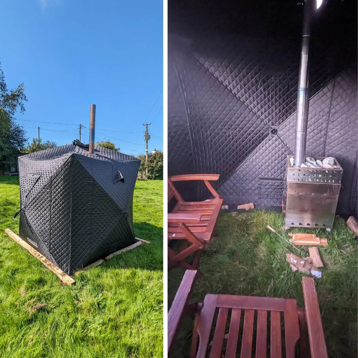 Wild Roots Thermal Hub Shelter Portable Pop Up Hot Tent