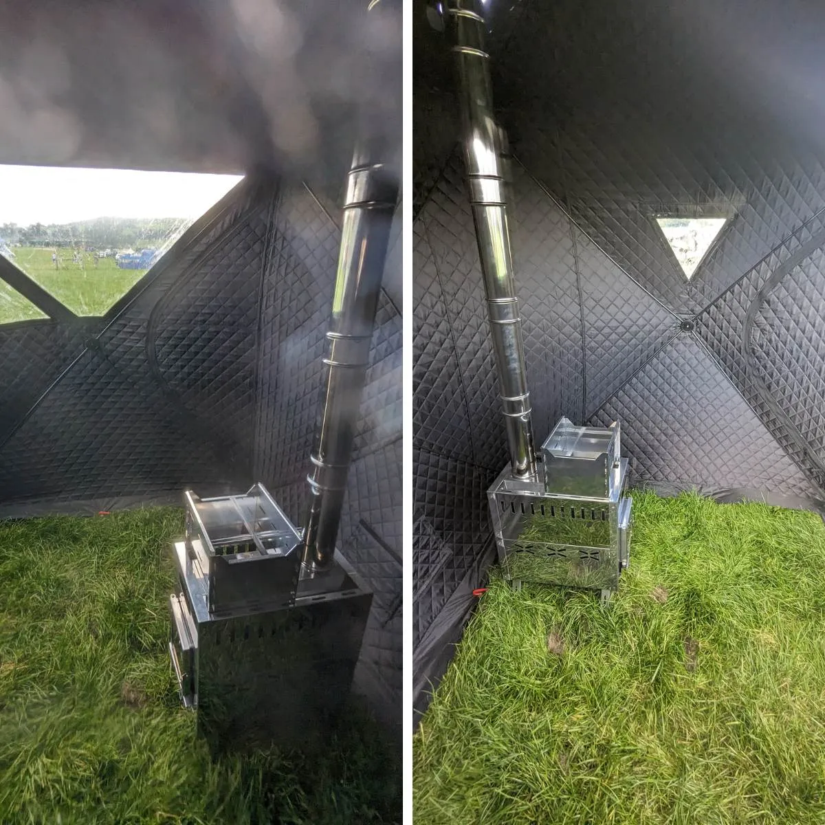 Wild Roots Thermal Hub Shelter Portable Pop Up Hot Tent