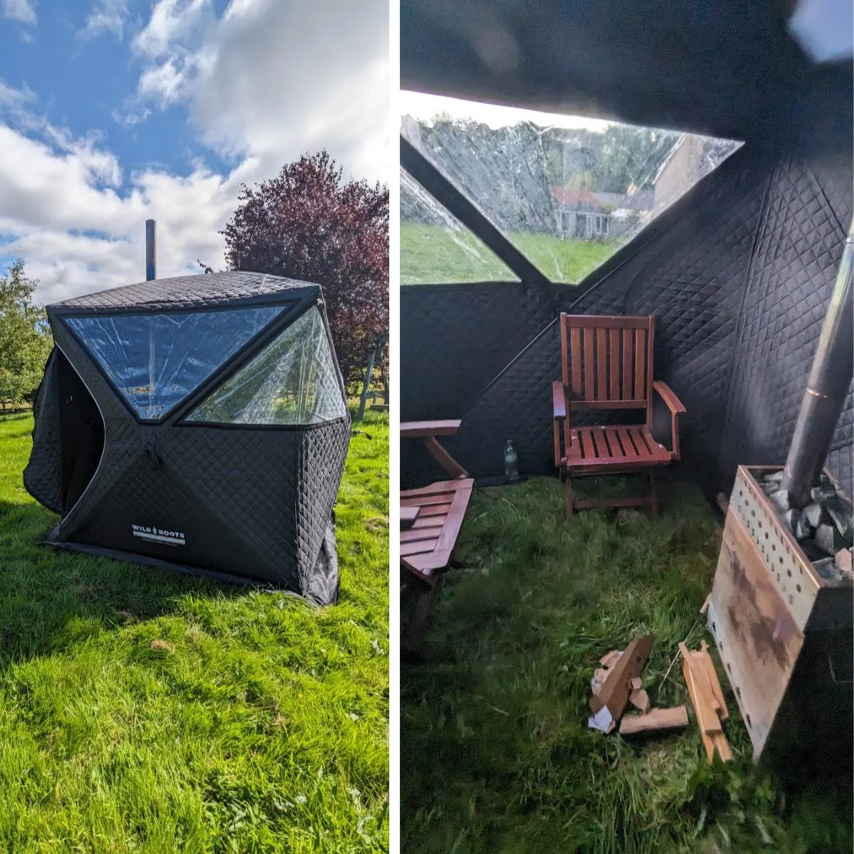 Wild Roots Thermal Hub Shelter Portable Pop Up Hot Tent