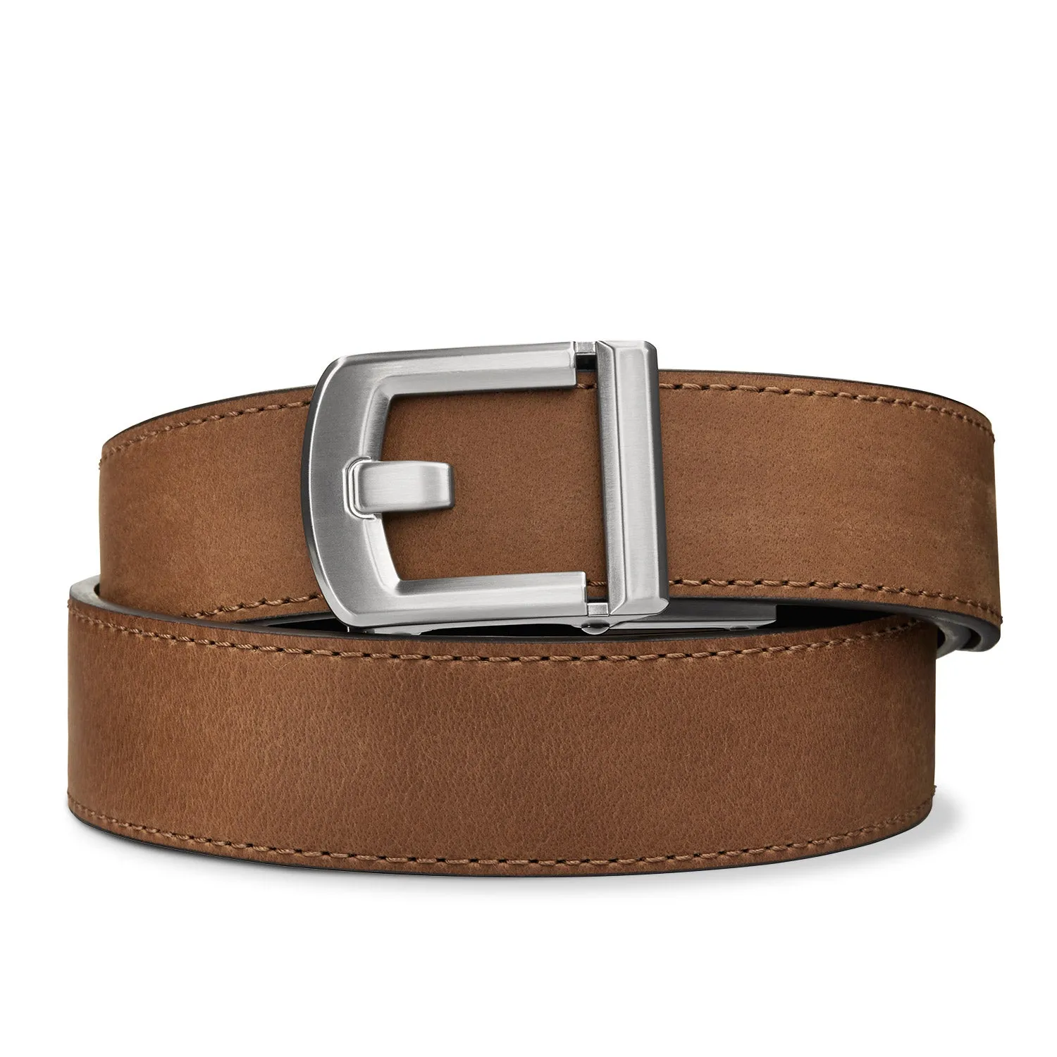 X8 NICKEL BUCKLE | BUFFALO LEATHER GUN BELT 1.5"