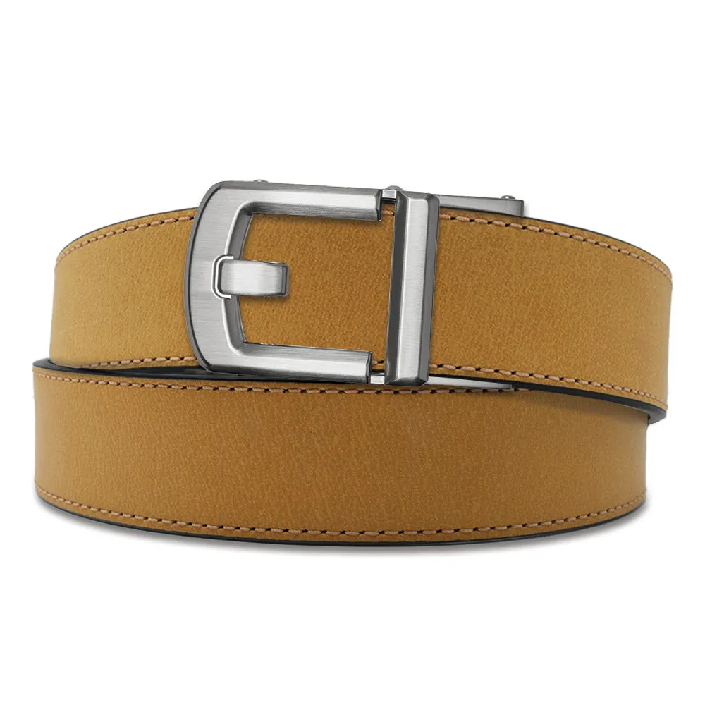 X8 NICKEL BUCKLE | BUFFALO LEATHER GUN BELT 1.5"